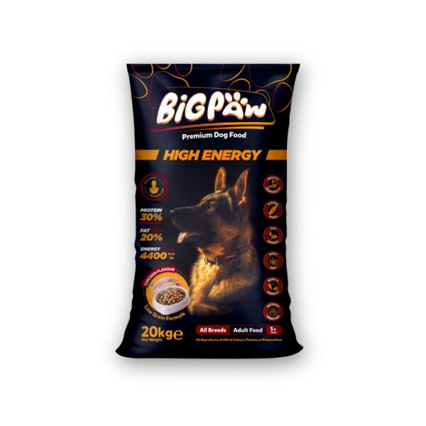 Big Paw High Energy Dog Food – 20 KG