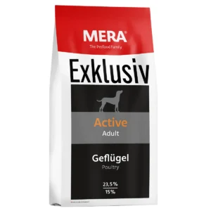 Mera Exclusive Active Adult Dog Food Poultry - 15kg