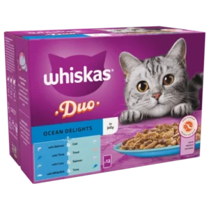 Whiskas 1+ Duo Ocean Delight In Jelly Adult Wet Cat Food