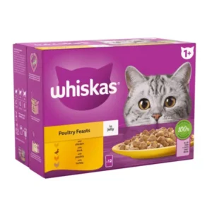 Whiskas 1+ Poultry Feasts In Jelly Adult Wet Cat Food