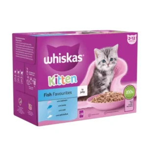 Whiskas Kitten 2-12 Months Fish Favourites in Jelly